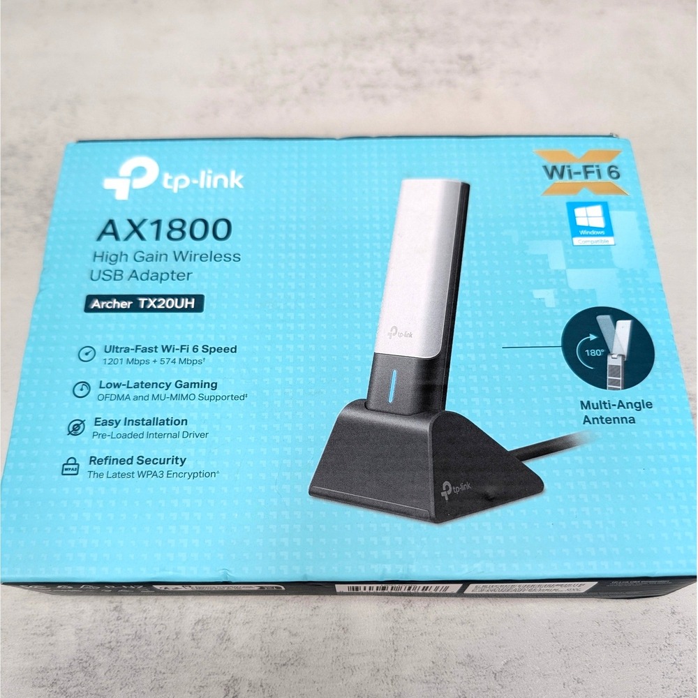 TP-Link - Archer TX20UH AX1800 Dual-Band Wi-Fi 6 USB 3.0‎ Adapter